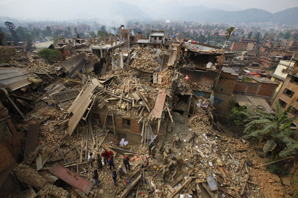 Image: *** BESTPIX *** Kathmandu Struck By Powerful Earthquake